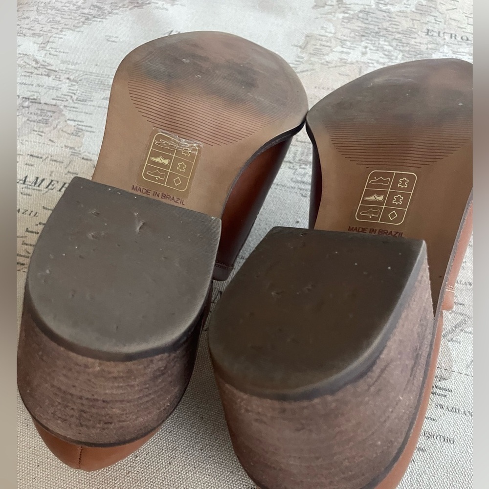 Madewell Brady Low Cut Leather Bootie Size 10 English Saddle - Picture 12 of 14